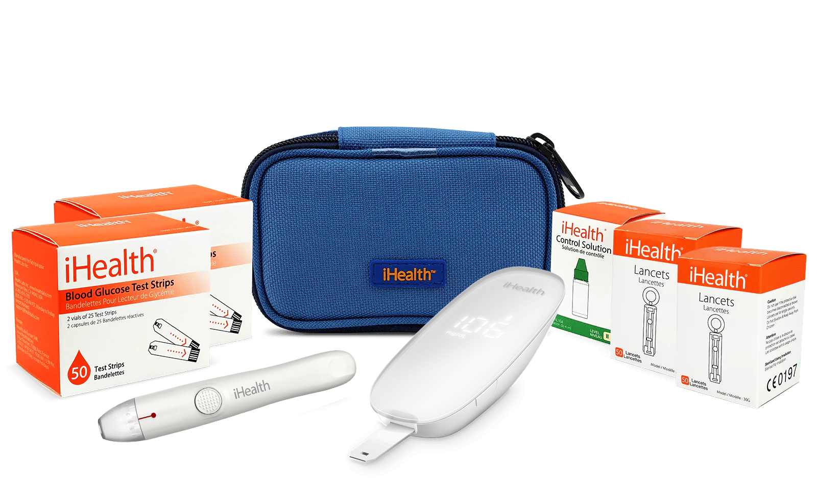 iHealth Gluco+ Wireless Smart Gluco-Monitoring System Bundle