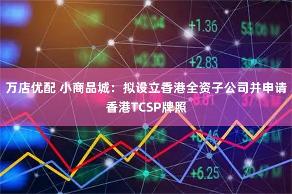 万店优配 小商品城：拟设立香港全资子公司并申请香港TCSP牌照